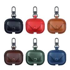 Premium PU Leather Case for Apple AirPods Pro with Clip Attachment