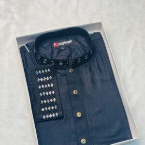 Premium Sequence Embellished Cotton Panjabi for Elegant Occasions