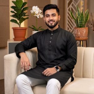 Premium Star Design Panjabi - Elegant Ethnic Wear for Men