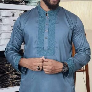 Premium Star Print Panjabi - Elegant Traditional Wear for Men