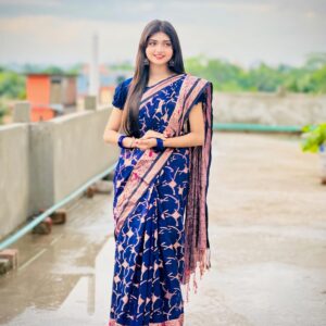 Premium Tat Jamdani Handwoven Scarf - Elegant & Lightweight Accessory