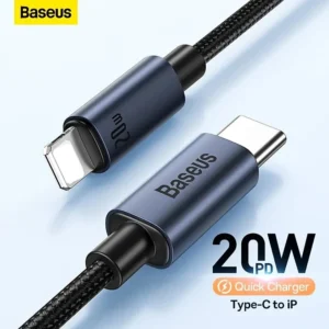 Premium Type-C to Lightning Fast Charging Data Cable by Baseus - Minimalist Design