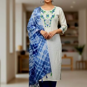 Premium Unstitched Three-Piece Fabric Set for Elegant Outfits