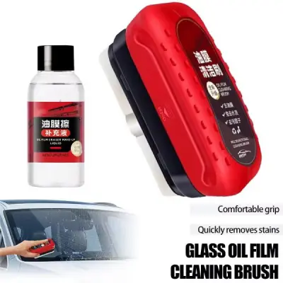 Premium Windshield Cleaner & Glass Oil Film Remover with 50ml Refill % Premium Windshield Cleaner & Glass Oil Film Remover with 50ml Refill