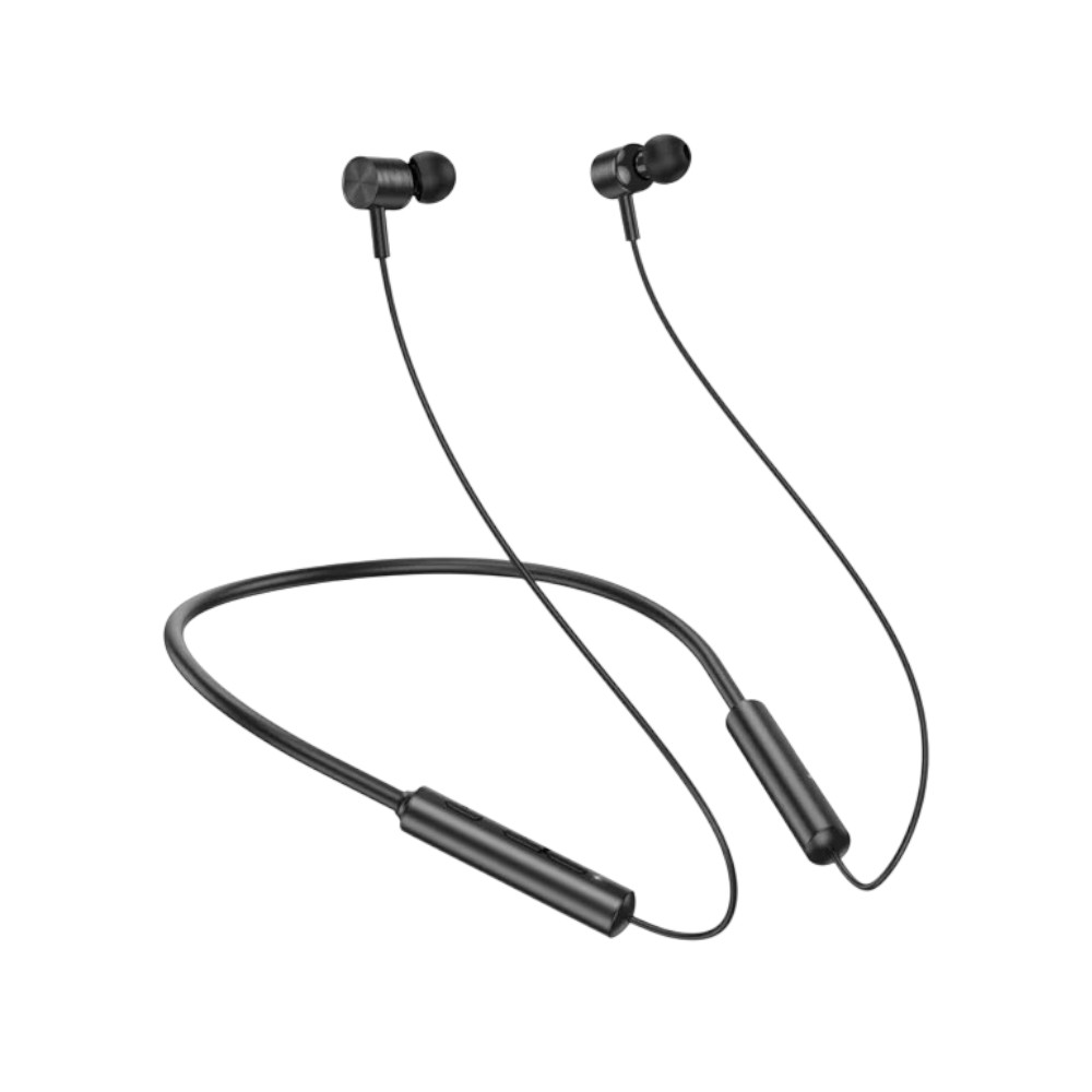 Premium Wireless Neckband Headphones - Hoco ES69 in Sleek Black % Premium Wireless Neckband Headphones - Hoco ES69 in Sleek Black