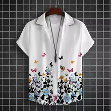 Primary: Men's Half-Sleeve Cotton Shirt