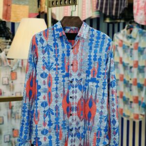 Primary: Popcorn-Texture Long-Sleeve Shirt
