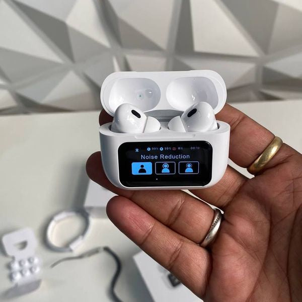Pro Wireless Earbuds with Noise Cancellation and Touch Control, White TWS % Pro Wireless Earbuds with Noise Cancellation and Touch Control, White TWS