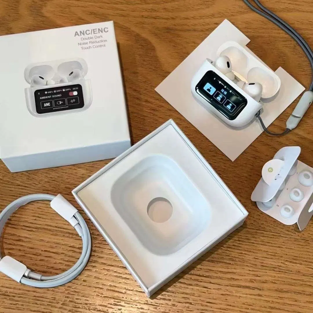 Pro Wireless Earbuds with Noise Cancellation and Touch Control, White TWS % Pro Wireless Earbuds with Noise Cancellation and Touch Control, White TWS