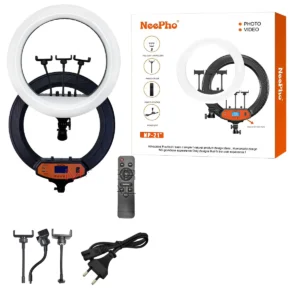 Professional 54cm LED Ring Light for Photography and Makeup by NeePho