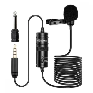 Professional BOYA M1 Lavalier Microphone for Clear Audio Recording