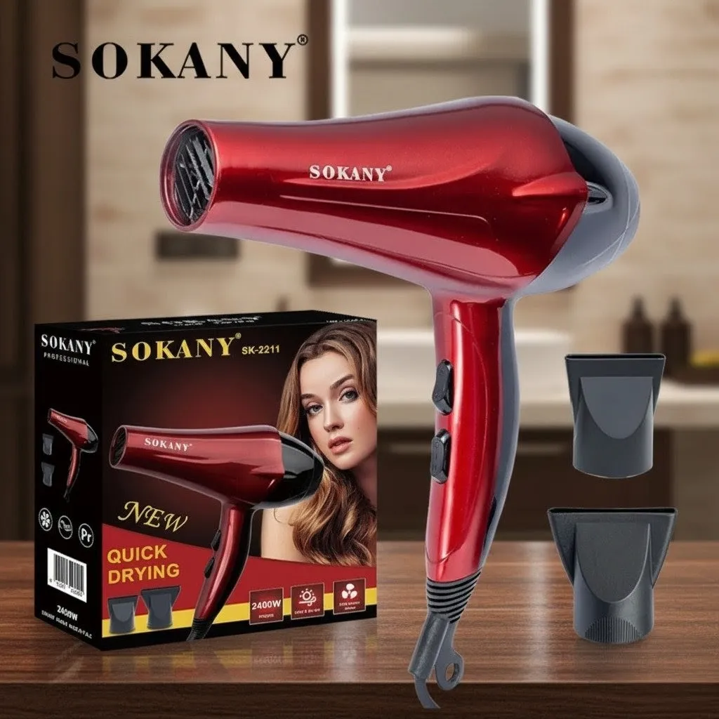 Professional Hair Dryer Sokany SK-2211 for Fast Drying and Styling % Professional Hair Dryer Sokany SK-2211 for Fast Drying and Styling
