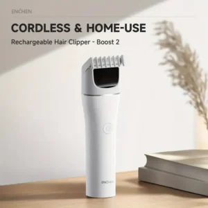 Professional White Hair Clipper - Enchen Boost 2, 2025 Upgrade