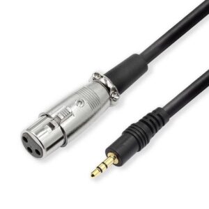 Professional XLR Female to 3.5mm Microphone Audio Cable - Premium Quality
