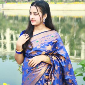 Pure Silk Katan Saree - Elegant Handcrafted Traditional Attire