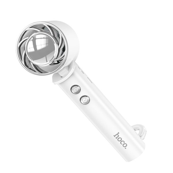 Rechargeable 4-in-1 Hand Fan by Hoco - Portable, Versatile Cooling Solution % Rechargeable 4-in-1 Hand Fan by Hoco - Portable, Versatile Cooling Solution