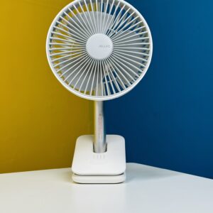 Rechargeable Clip Fan JISULIFE FA13R - 8000mAh Battery, Sleek White Design