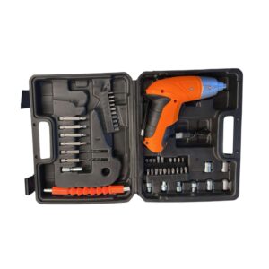 Rechargeable Cordless Screwdriver Set - 45-Piece Tool Kit for DIY Projects