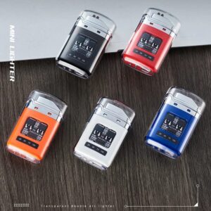 Rechargeable Double Arc Lighter in Multicolor – Elegant & Stylish Design