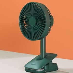 Rechargeable Green Clip Fan with 8000mAh Battery - JISULIFE FA13R