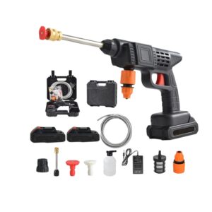 Rechargeable High-Pressure Car Wash Spray Gun with Dual Batteries