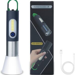 Rechargeable LED Tactical Flashlight - Zoomable, 4 Modes, IP65 Waterproof, Type-C