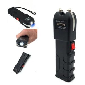 Rechargeable Stun Gun with Flashlight - Self Defense Security Tool