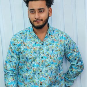 Recommended: Classic Cotton Shirt with Vibrant Digital Print