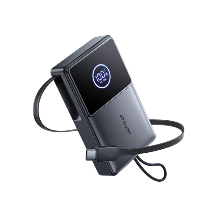 Retractable 10000mAh Power Bank with 22.5W Fast Charging by JOYROOM % Retractable 10000mAh Power Bank with 22.5W Fast Charging by JOYROOM
