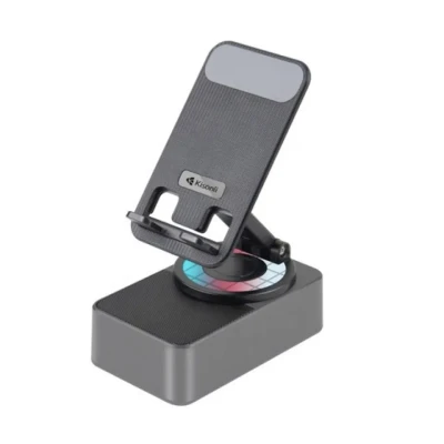 RGB Bluetooth Speaker with 360° Phone Holder Stand - KISONLI M-1 Wireless Design % RGB Bluetooth Speaker with 360° Phone Holder Stand - KISONLI M-1 Wireless Design