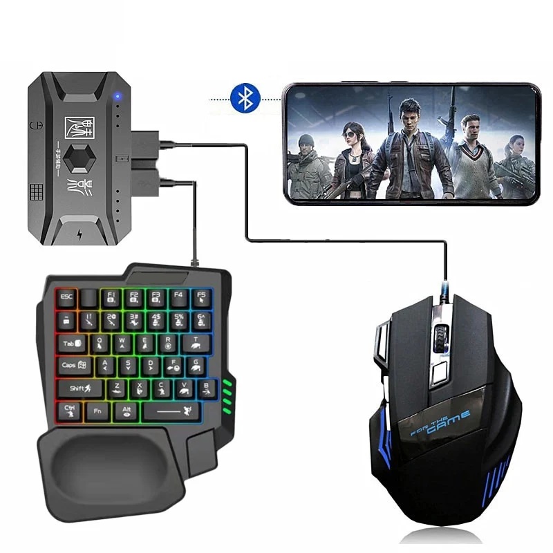 RGB Gaming Keyboard and Mouse Combo - GearUP K190 for Mobile Gamers % RGB Gaming Keyboard and Mouse Combo - GearUP K190 for Mobile Gamers