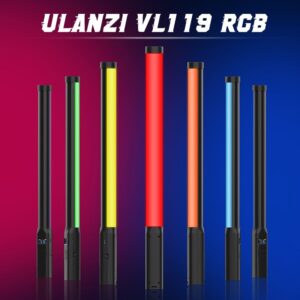 RGB Handheld Video Light - Ulanzi VL119, 19.6 Inch Portable Illumination