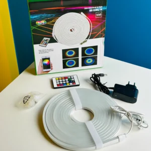 RGB Neon Light Strip - 5 Meter Smart LED with App & Remote Control