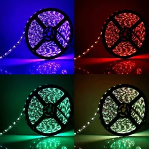 RGB Waterproof LED Strip Lights with Remote Control for Home Décor