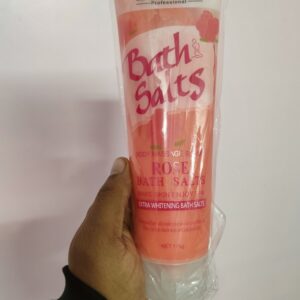 Rose Bath Salts and Body Massage Scrub - 380g Premium Spa Treatment
