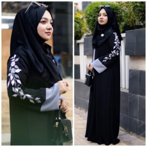 Rose-Inspired Elegant Abaya - Premium Fashion for Modern Women