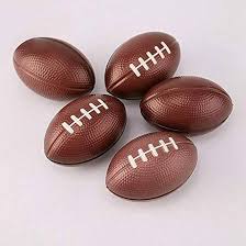 Rugby Ball Stress Relief Squishies - Set of 2 Fun Stress Balls