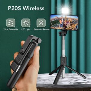 Selfie Stick with LED Light - Adjustable Design for Perfect Photos