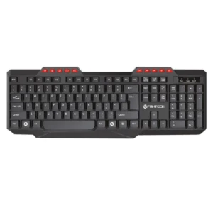 Silent Multimedia USB Keyboard for Office Use - Fantech K210 in Black