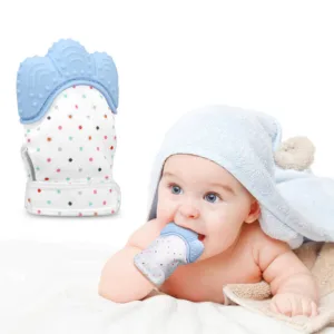 Silicone Baby Teether Gloves - Colorful Teething Mittens for Soothing Relief