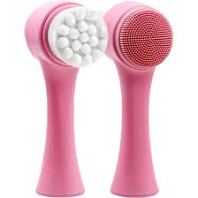 Silicone Dual-Sided Massage Brush for Deep Pore Cleansing and Skin Care
