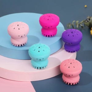 Silicone Octopus-Shaped Face Cleansing Brush - Random Color Option