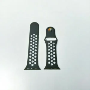 Silicone Octopus Straps for 38/40/41mm Watches - Stylish Black & White Design