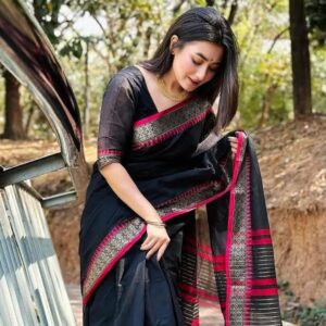 Silk Blend Half Saree with Stylish Blouse Set for Elegant Occasions
