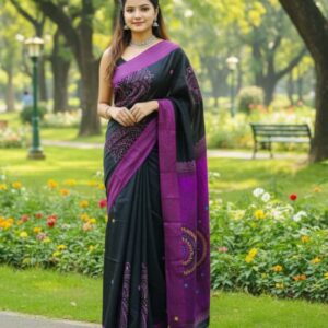 Silk Dhupiyan Saree - Luxurious Handcrafted Ethnic Wear for Elegant Occasions