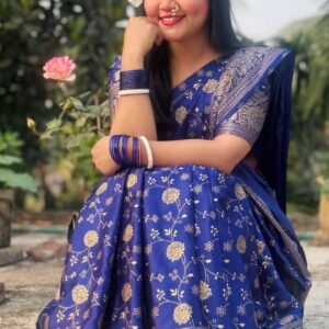 Silk Japanese Skin Print Saree with Blouse Piece - Elegant Traditional Wear