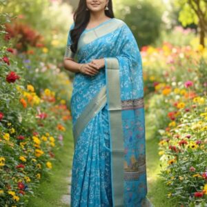 Silk Kaftan Saree - Elegant and Flowing Design for Effortless Style