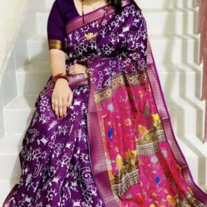 Silk Kaftan Saree - Elegant Ethnic Wear for Timeless Style