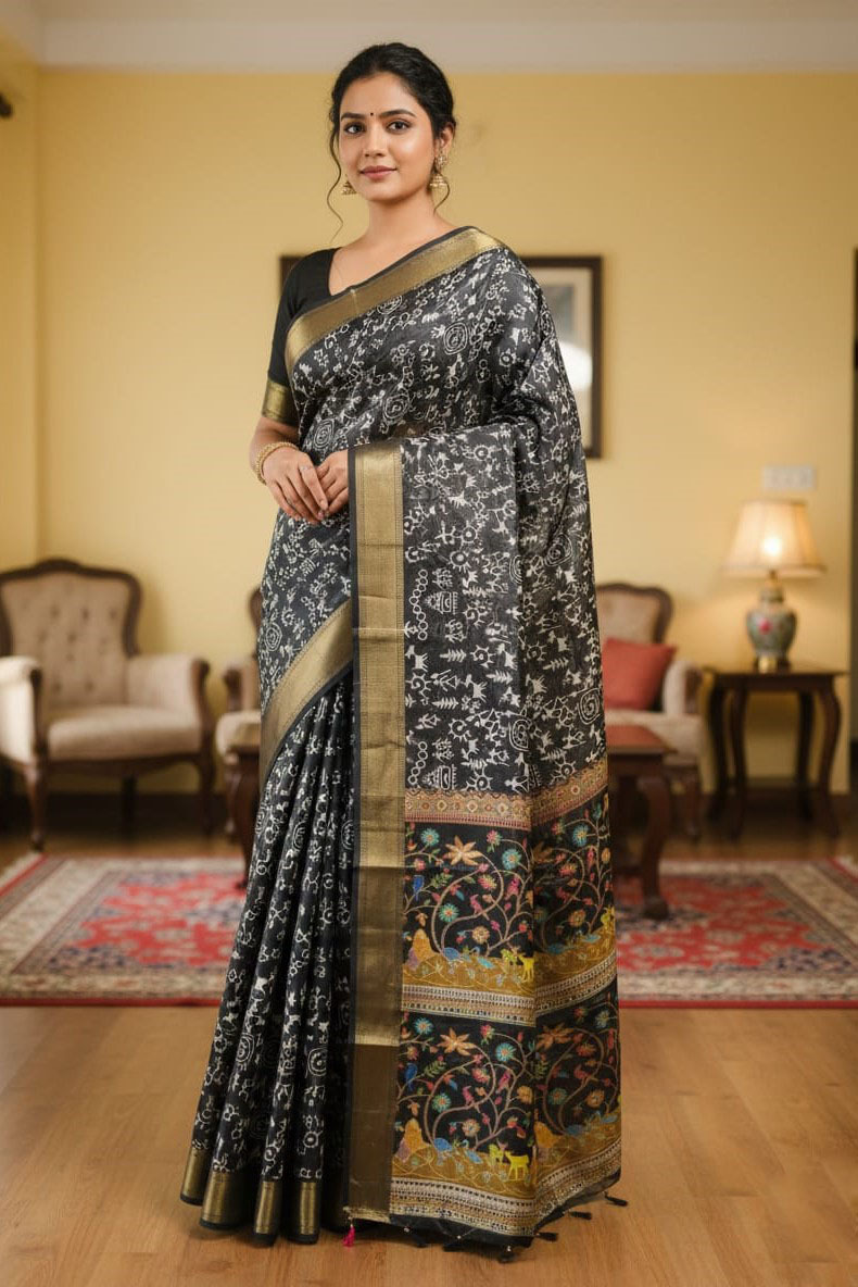Silk Kaftan Saree - Elegant, Lightweight Drapery for Stylish Occasions % Silk Kaftan Saree - Elegant, Lightweight Drapery for Stylish Occasions
