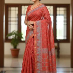 Silk Kaftan Saree – Elegant Lightweight Fashion for Stylish Women